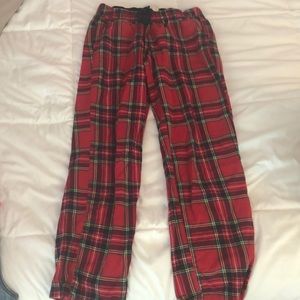 Plaid pajama pants